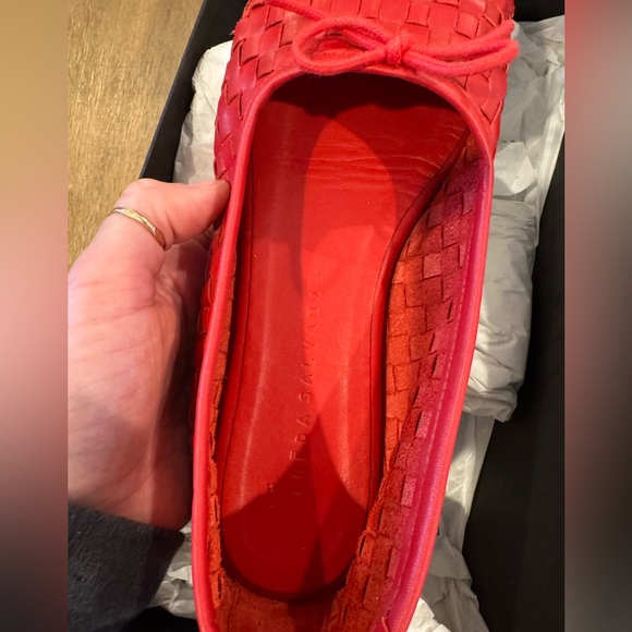 Freda Salvador Roma flats in Crimson size 7 - Picture 10 of 10